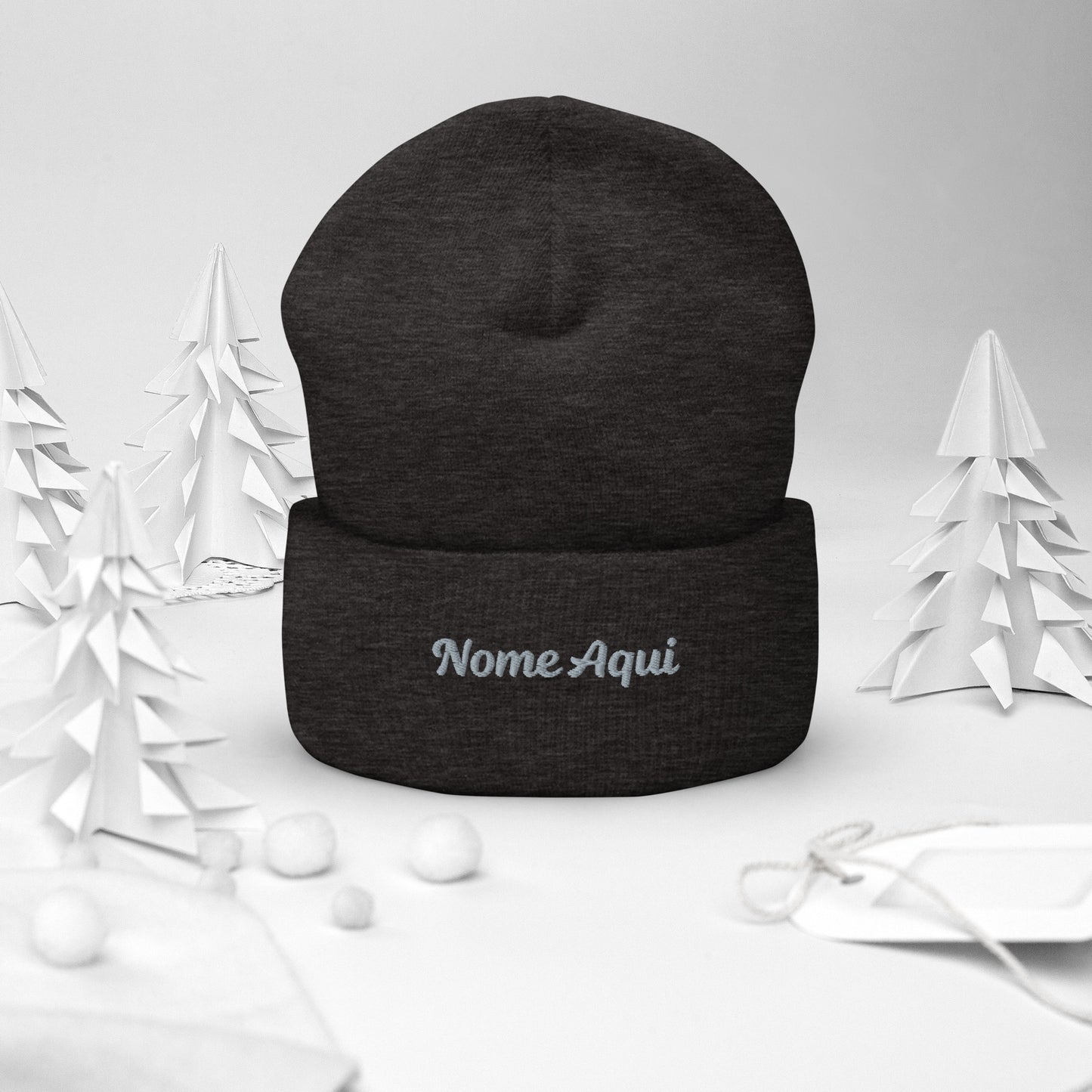 Gorro com Bainha Personalizado com Nome Bordado- Confortável e Elegante | Prendas Personalizadas