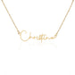 Colar Personalizado Estilo Assinatura com Nome - Aço Inoxidável ou Ouro 18K