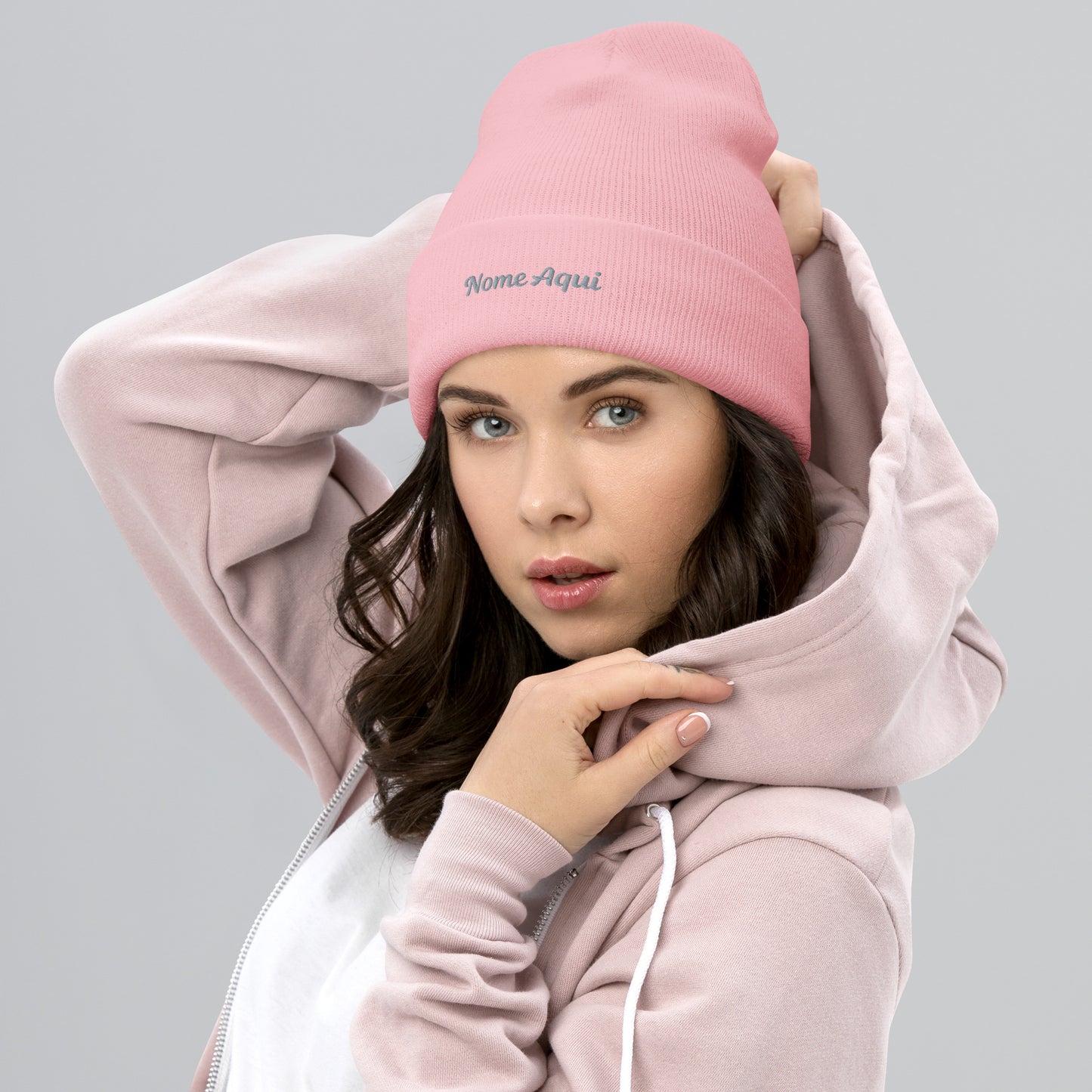 Gorro com Bainha Personalizado com Nome Bordado- Confortável e Elegante | Prendas Personalizadas