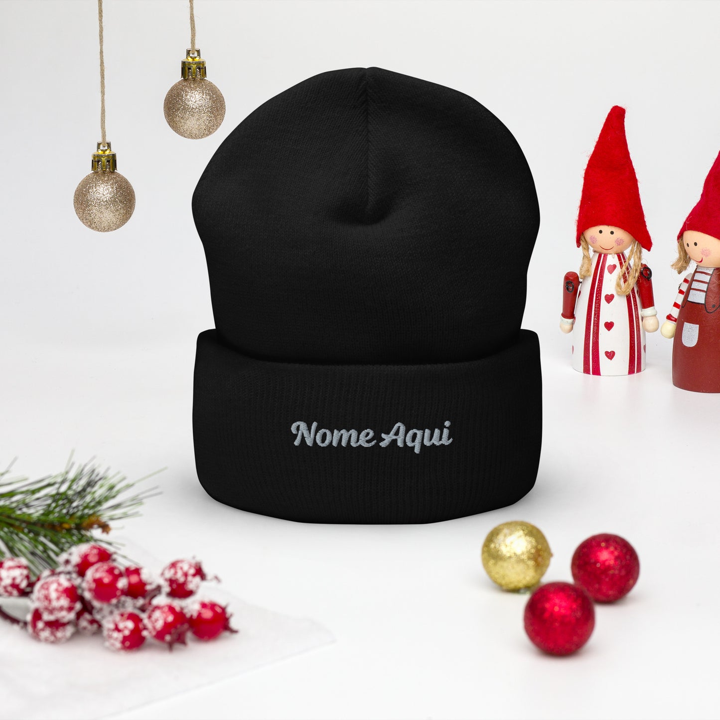 Gorro com Bainha Personalizado com Nome Bordado- Confortável e Elegante | Prendas Personalizadas