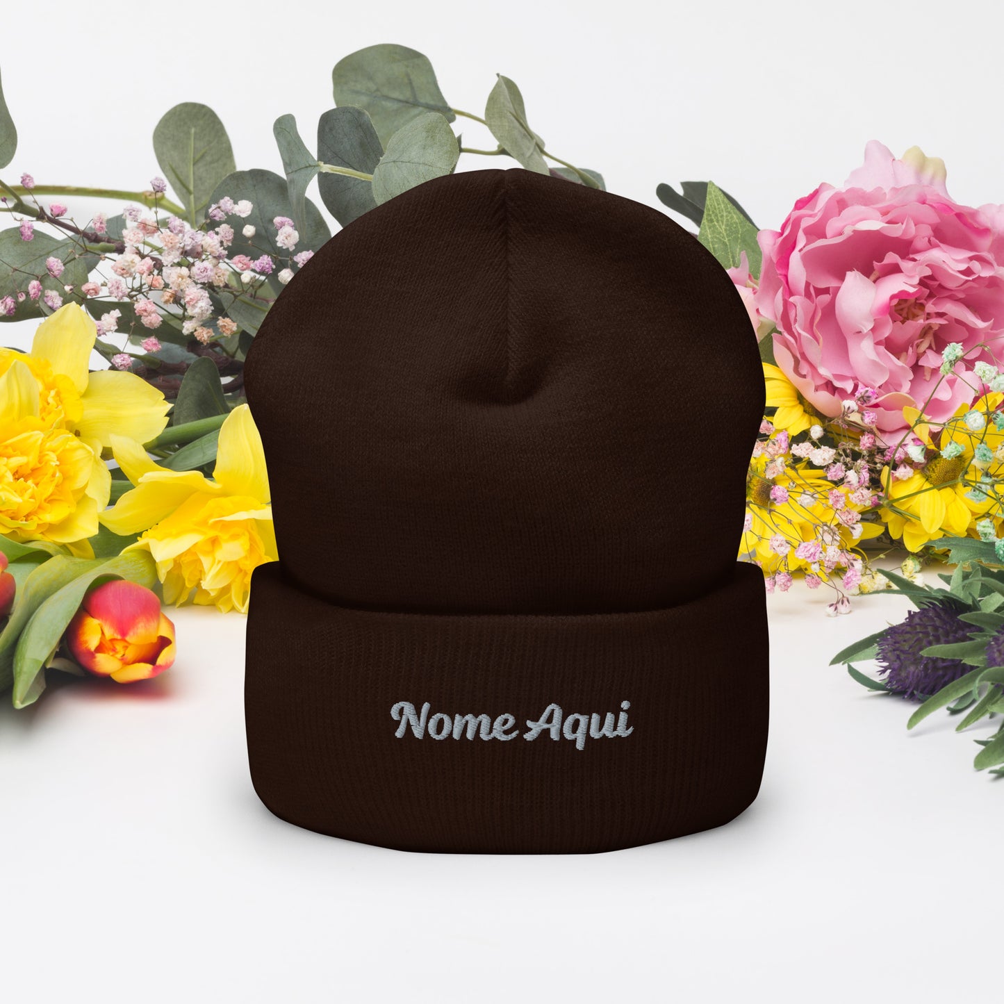 Gorro com Bainha Personalizado com Nome Bordado- Confortável e Elegante | Prendas Personalizadas