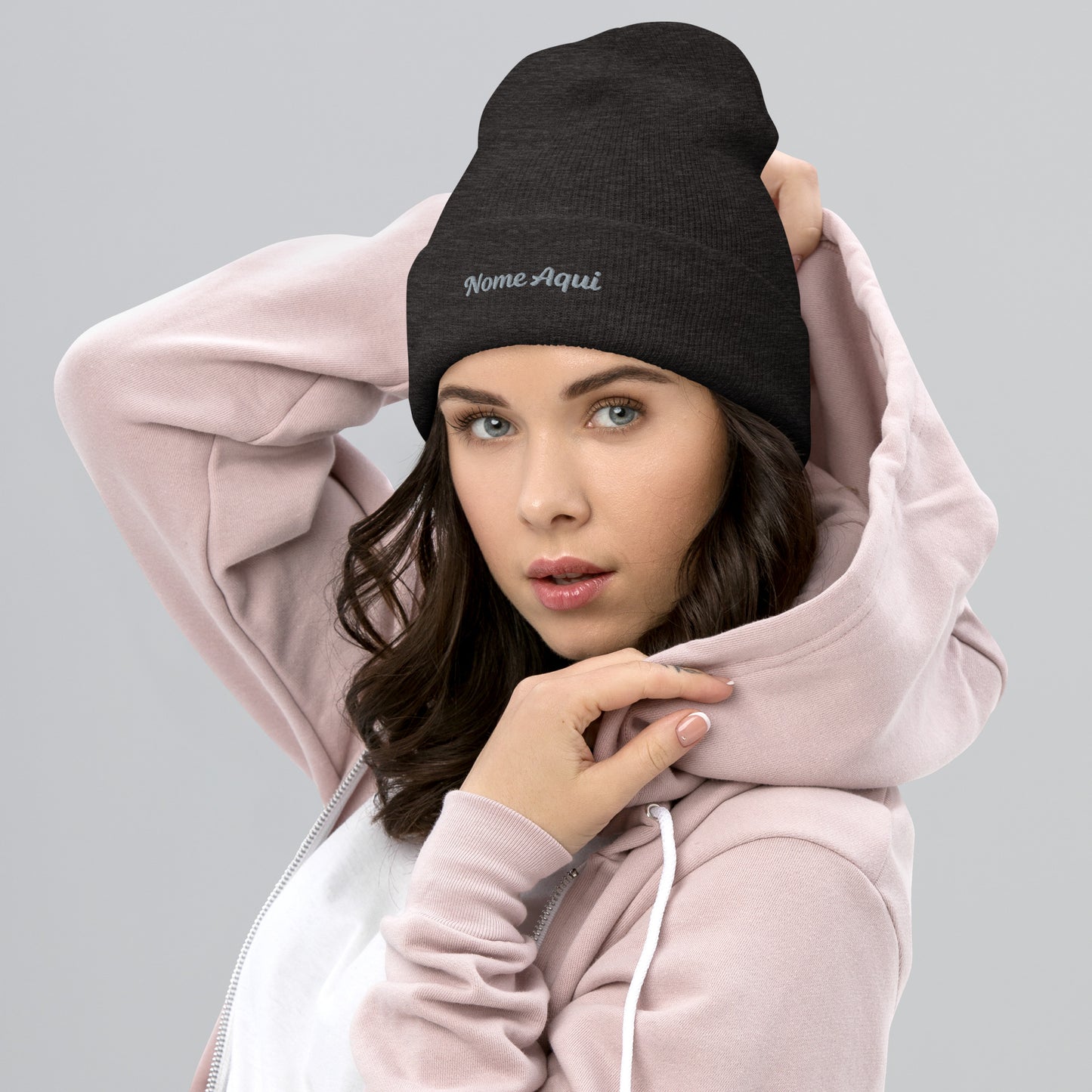 Gorro com Bainha Personalizado com Nome Bordado- Confortável e Elegante | Prendas Personalizadas