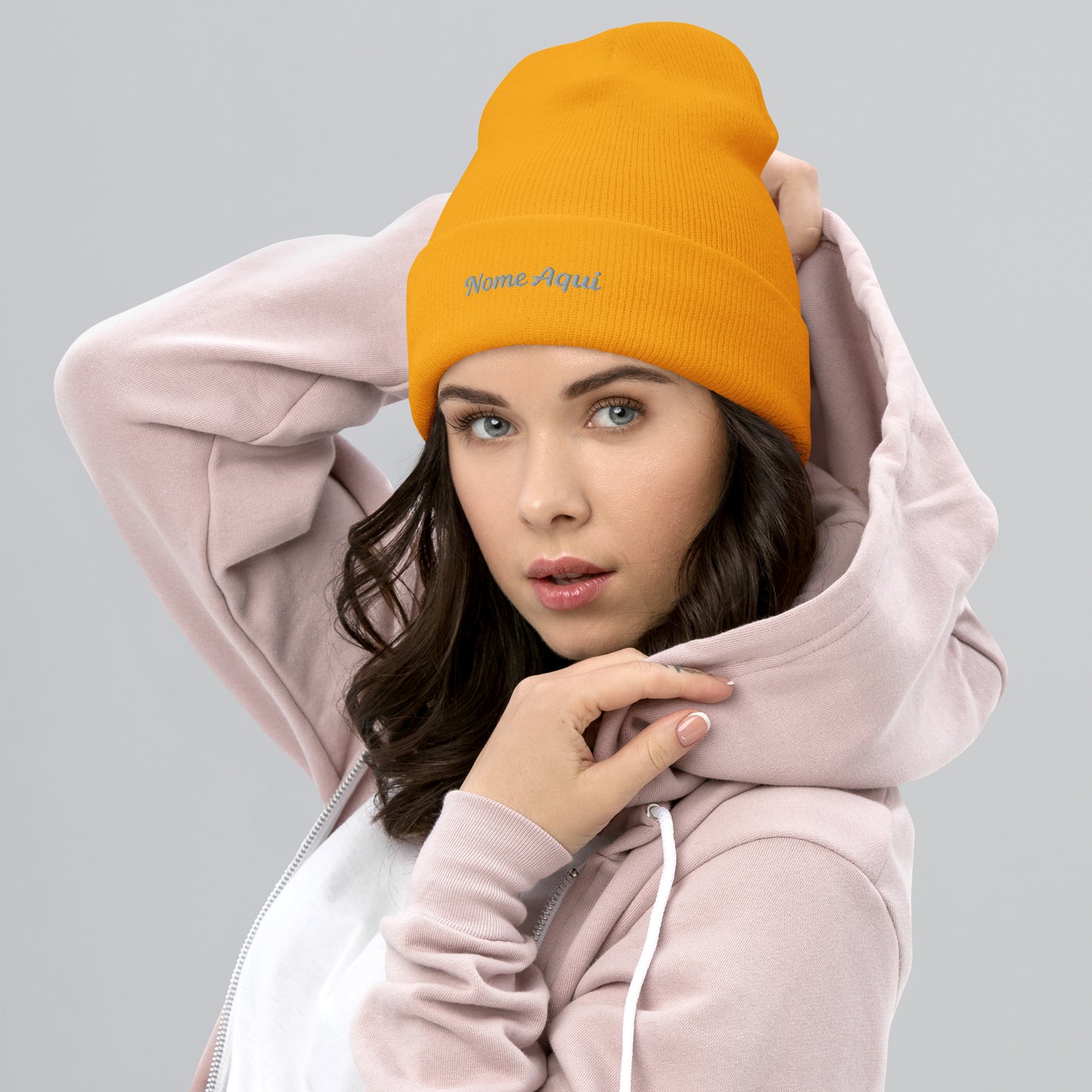 Gorro com Bainha Personalizado com Nome Bordado- Confortável e Elegante | Prendas Personalizadas