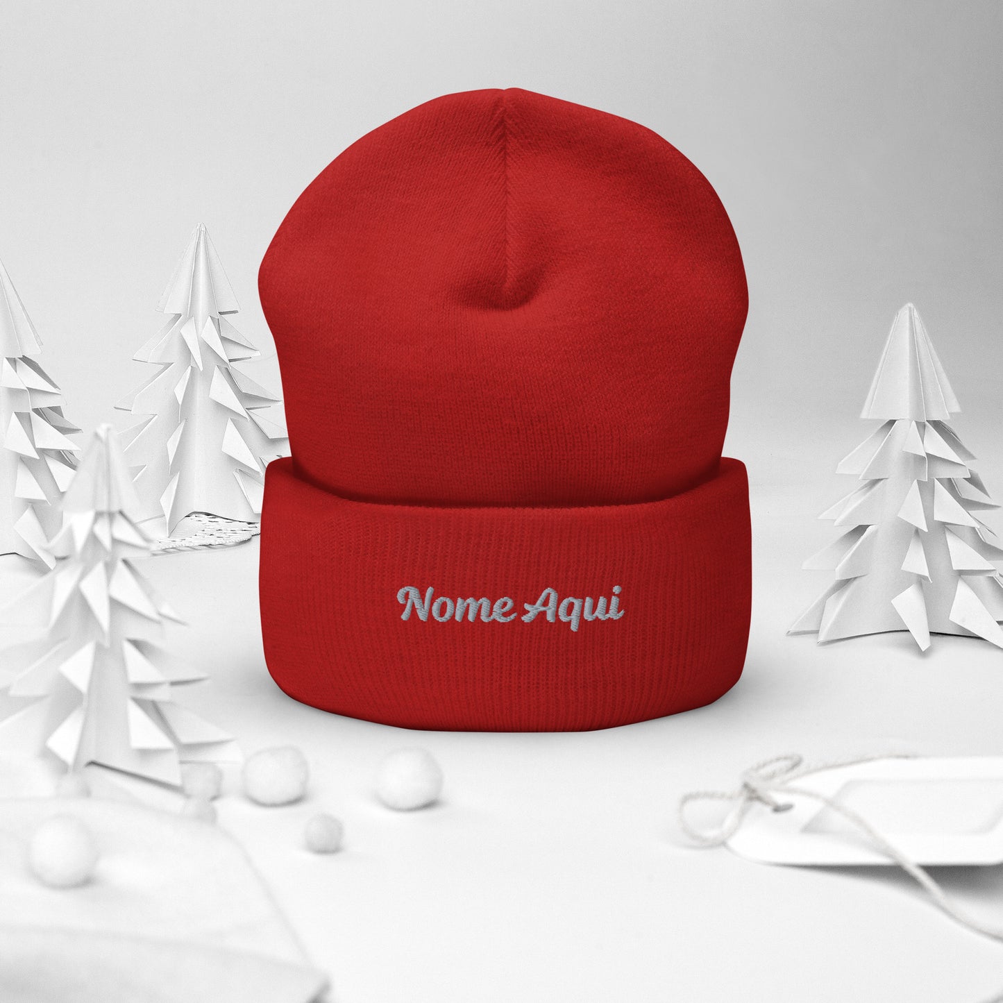 Gorro com Bainha com Nome Personalizado para Ele - Confortável e Elegante | Prendas Personalizadas