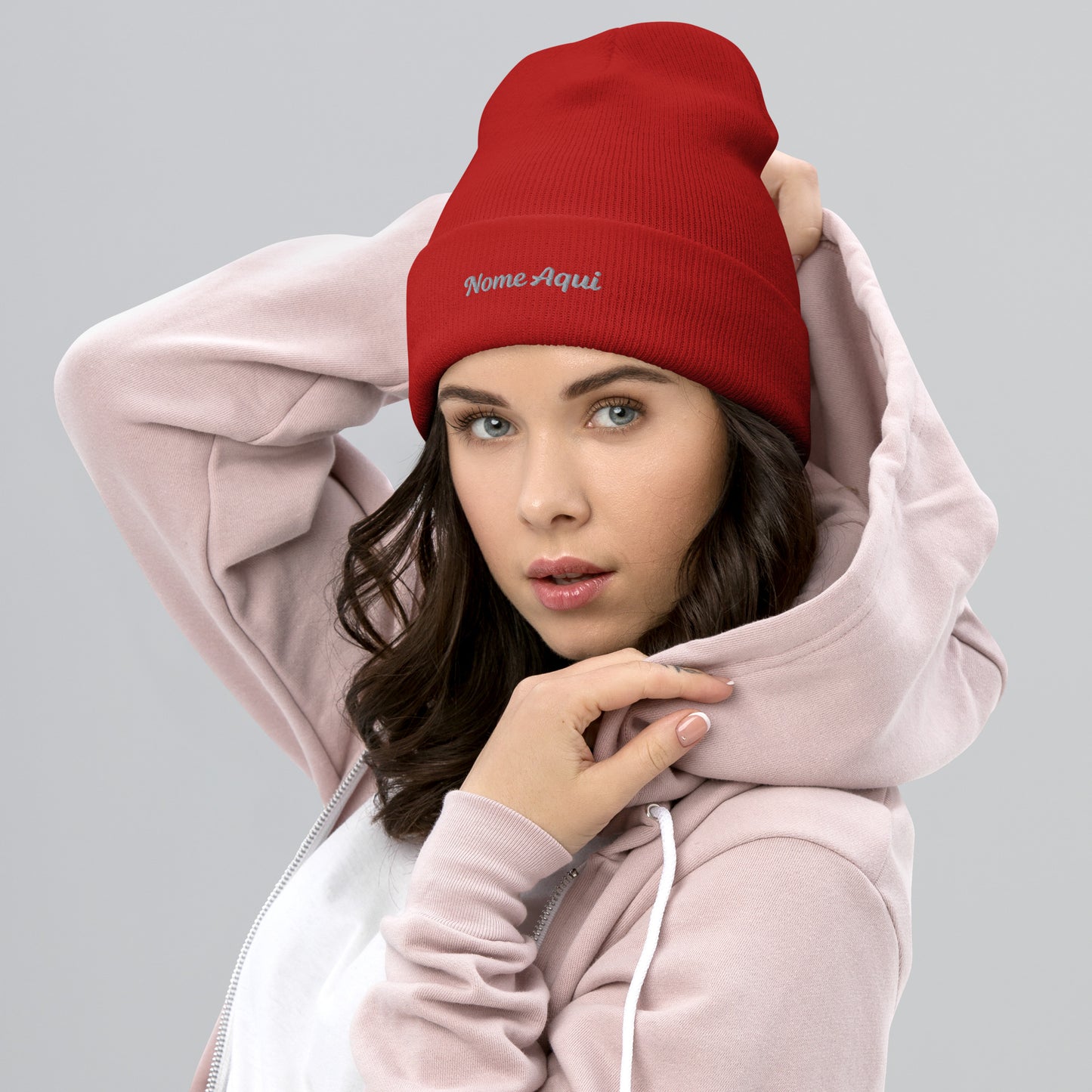 Gorro com Bainha Personalizado com Nome Bordado- Confortável e Elegante | Prendas Personalizadas