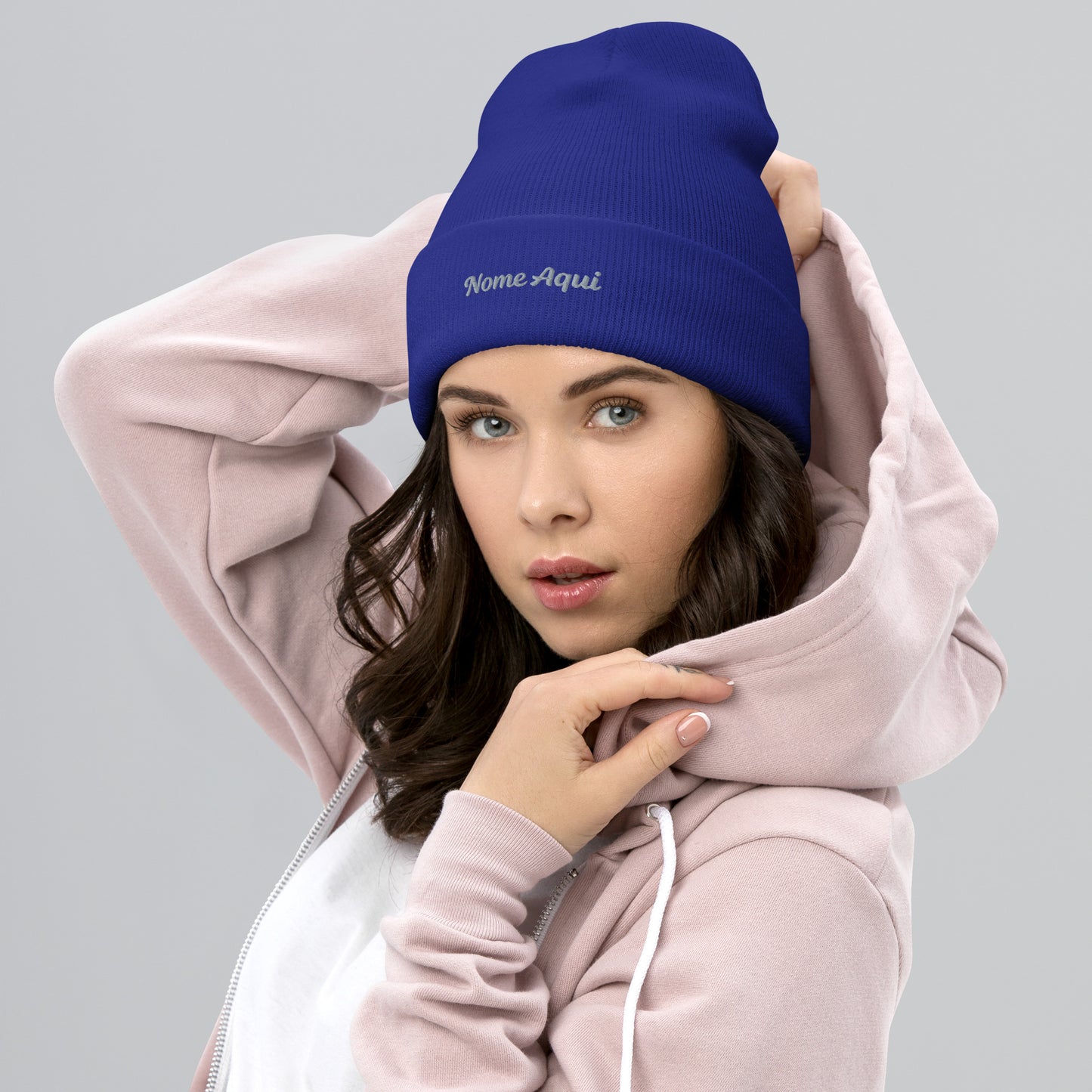 Gorro com Bainha Personalizado com Nome Bordado- Confortável e Elegante | Prendas Personalizadas