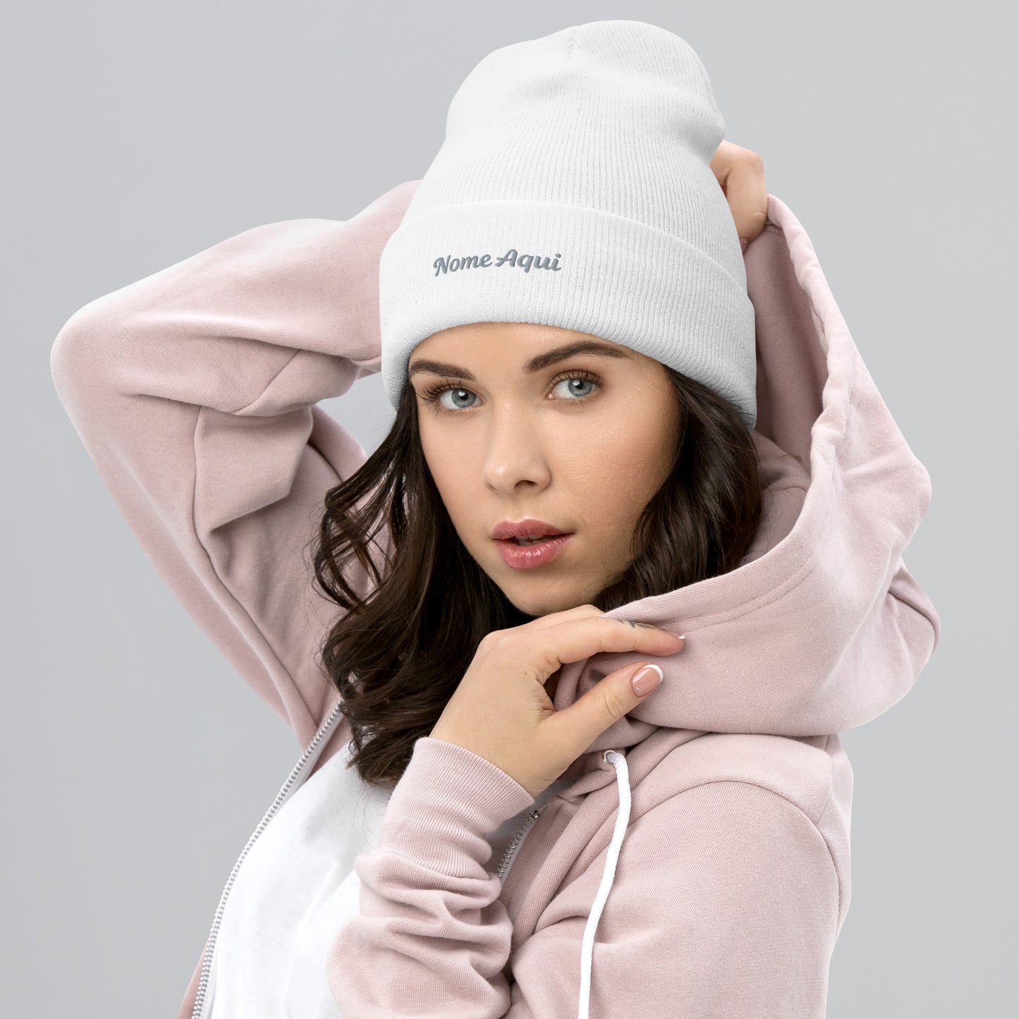 Gorro com Bainha Personalizado com Nome Bordado- Confortável e Elegante | Prendas Personalizadas