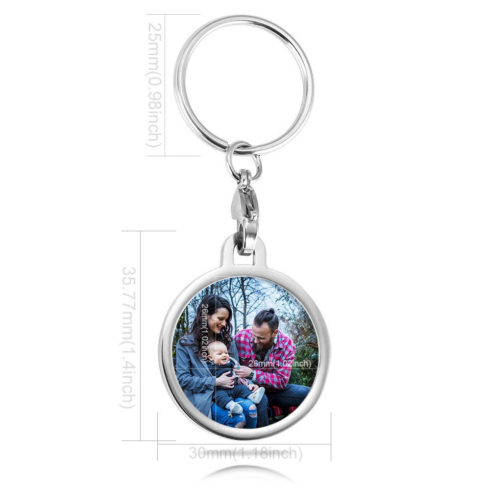 Porta Chaves Personalizado em Aço Inoxidável com Foto – Presente Criativo e Único - Prendas Personalizadas