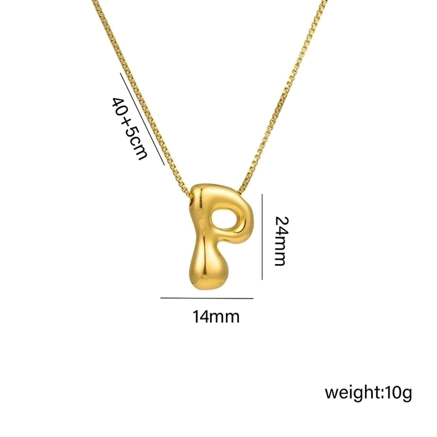 Colar Feminino com Inicial em Aço de Titânio com Banhado a Ouro 18K