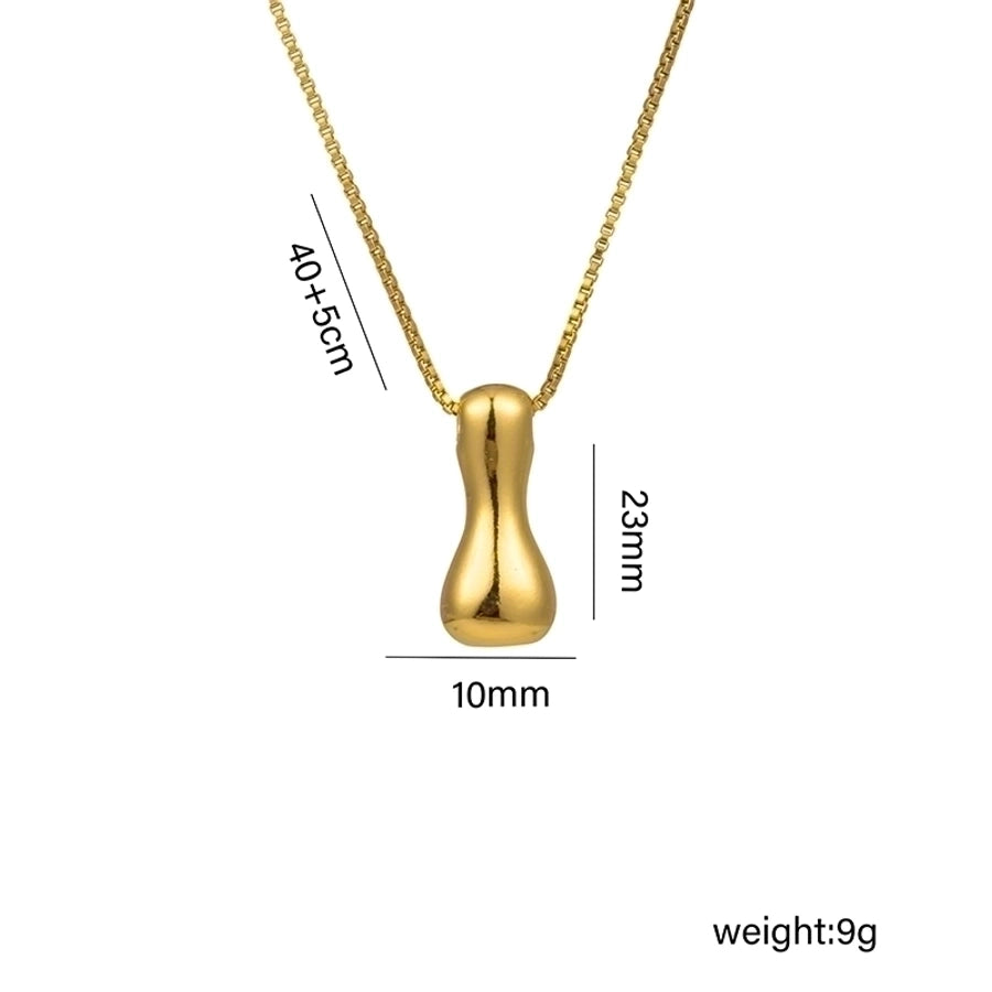 Colar Feminino com Inicial em Aço de Titânio com Banhado a Ouro 18K