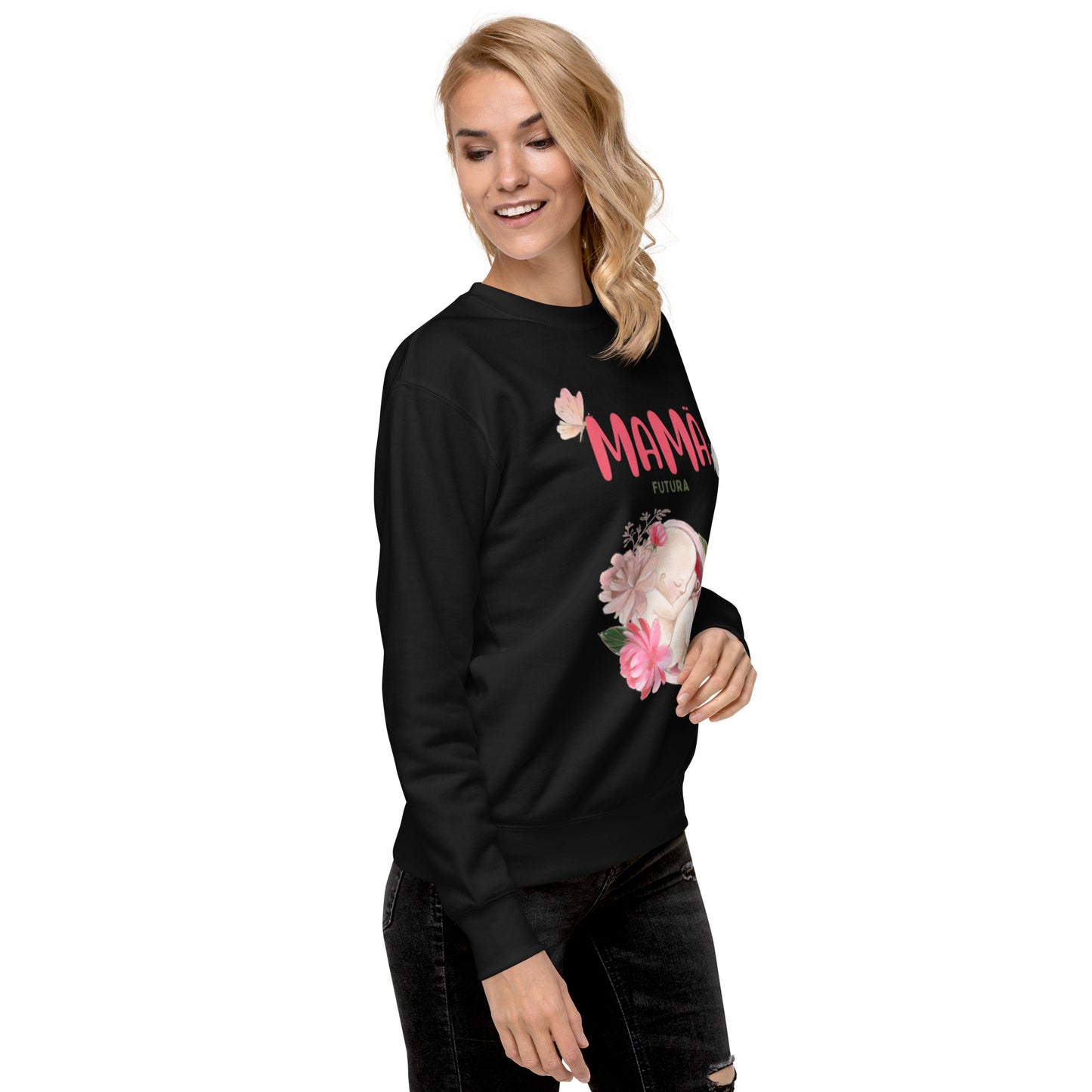 Sweatshirt Feminino Confortável para Futura Mamã | Prendas Personalizadas Portugal