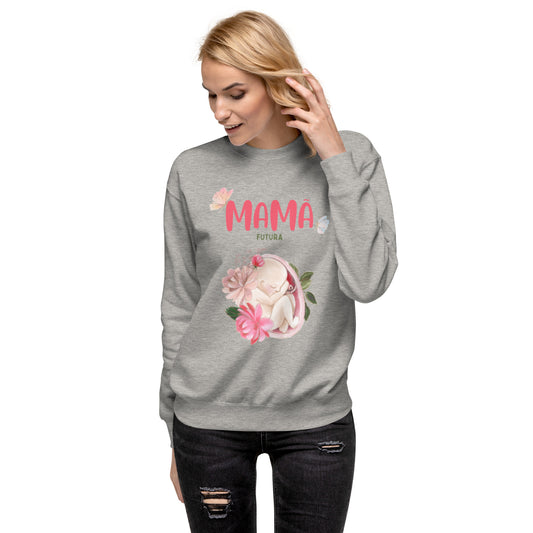 Sweatshirt Feminino Confortável para Futura Mamã | Prendas Personalizadas Portugal