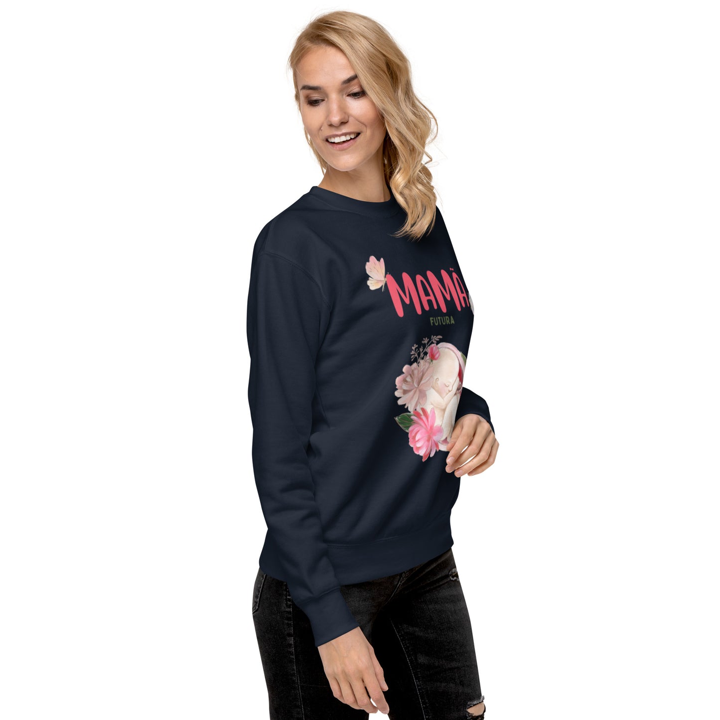 Sweatshirt Feminino Confortável para Futura Mamã | Prendas Personalizadas Portugal