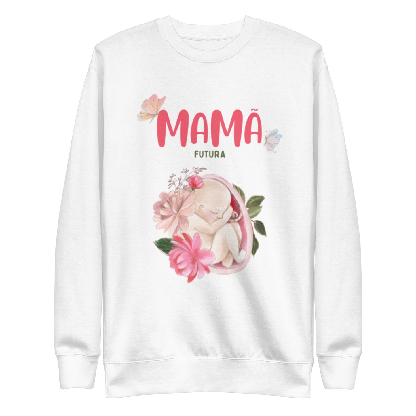 Sweatshirt Feminino Confortável para Futura Mamã | Prendas Personalizadas Portugal