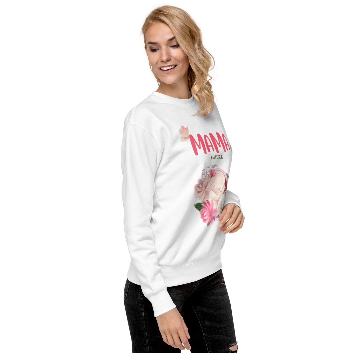 Sweatshirt Feminino Confortável para Futura Mamã | Prendas Personalizadas Portugal