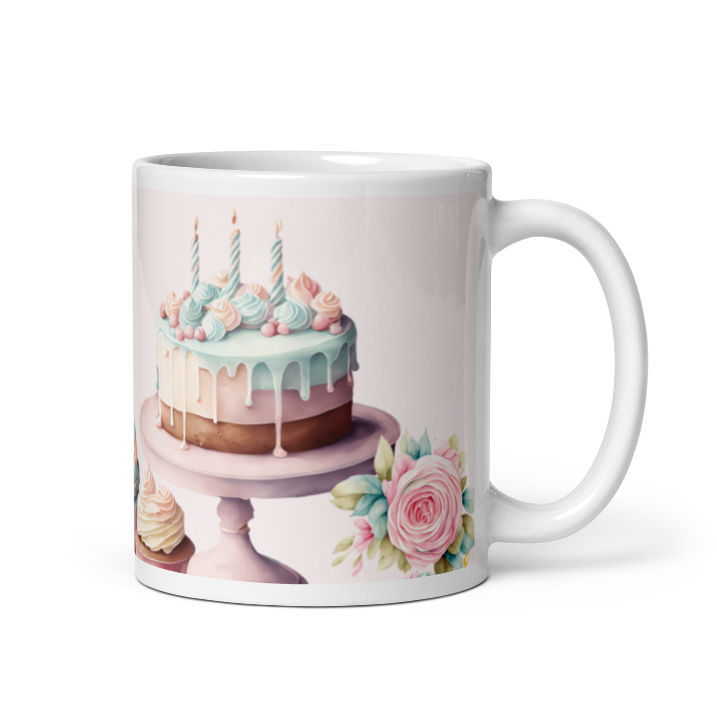 Caneca de Cerâmica "Feliz Aniversário, Mãe" | Presente Especial para Aniversário